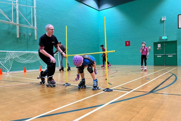 Roller skating session